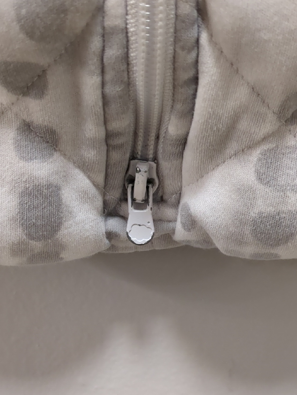 Dreamland Baby Dream Weighted Sleep Sack Quilted White Gray Cotton 6–12 Months - Picture 5 of 16